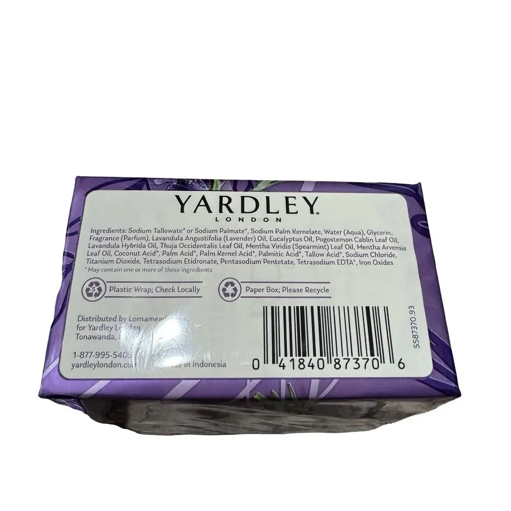 Yardley London‎ English Lavender Moisturizing Bath Soap 4oz Each 12pc